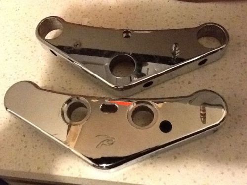 Motorcycle upper and lower triple trees fork clamps make and model unknown