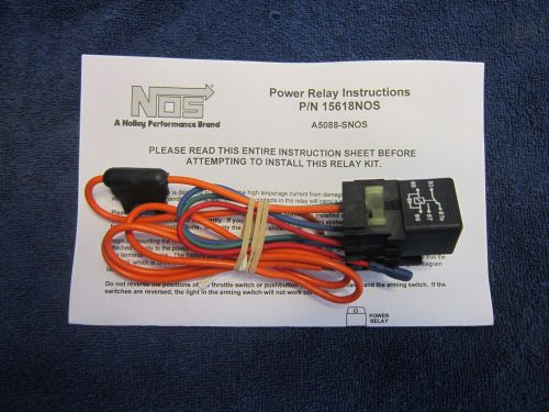 Nos #15618 12 volt power relay w/ wiring harness, new