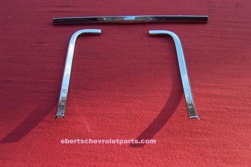 1959 chevrolet impala belair biscayne convertible ht rear license plate trim 59