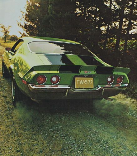 1971 chevy camaro brochure/catalog: z28,rs,ss,396,rally sport,z-28......original