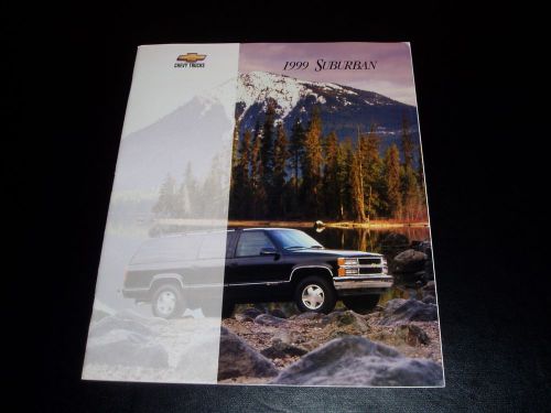 1999 chevrolet suburban ls lt 1500 2500 1/2 3/4 ton sales brochure literature