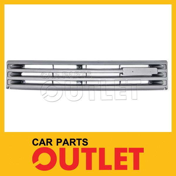 1986 1987 mazda 323 front grille argent silver plastic frame 2/4dr dx/lx w/o gt