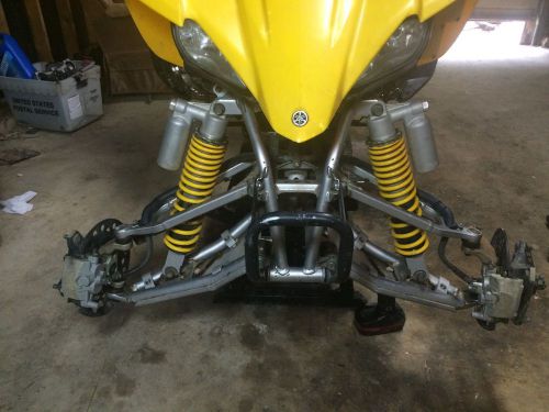 Yfz 450 a arms shocks and skid plates brake calipers hubs and spindals rotor