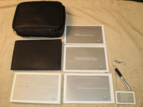 2008 infiniti ex35 complete owners manual books guide case pen key chain all