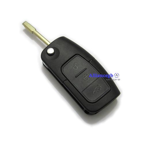 Flip remote key shell for ford c s max focus galaxy kuga mondeo 3bt round blade