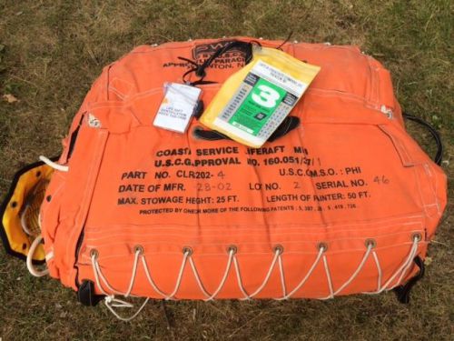 Uscg-approved switlik 6-person life raft