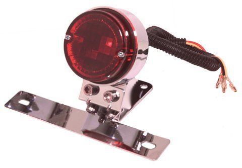 Emgo classic 2 1/4in. taillight w/license plate mount 62-21514