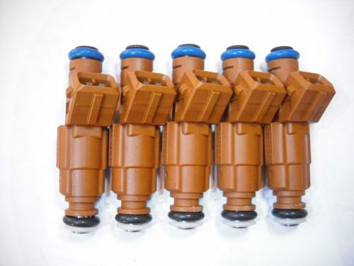 ( set of 5 ) flow matched oem genuine volvo bosch fuel injectors # 0280155831