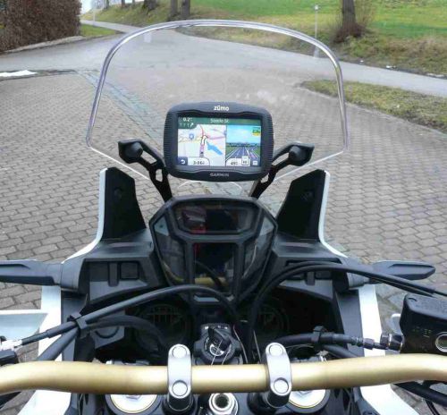 Us  satnav bar crf 1000 africa twin  satnav bracket f. tomtom  garmin