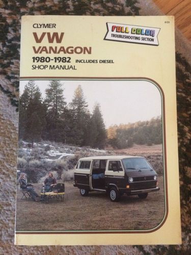 Clymer vw vanagon shop manual 1980-1982 includes diesel