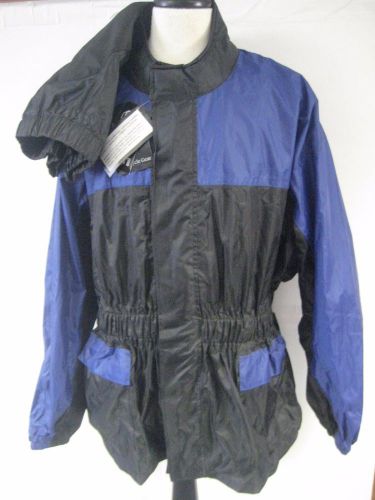 New jafrum motorcycle windbreaker rain gear black blue size 4xl xxxxl