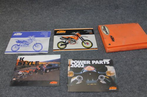 2002 ktm 65 ktm65 owners manual competition handbook brief case 02