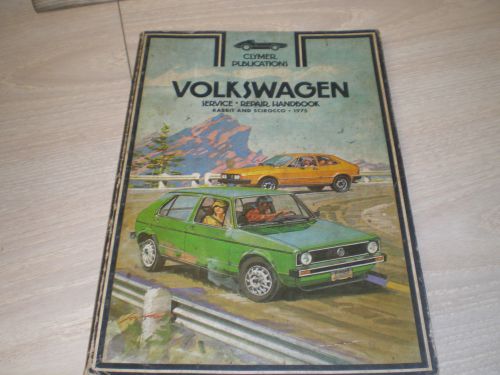 1975 volkswagen rabbit scirocco clymer repair manual free shipping