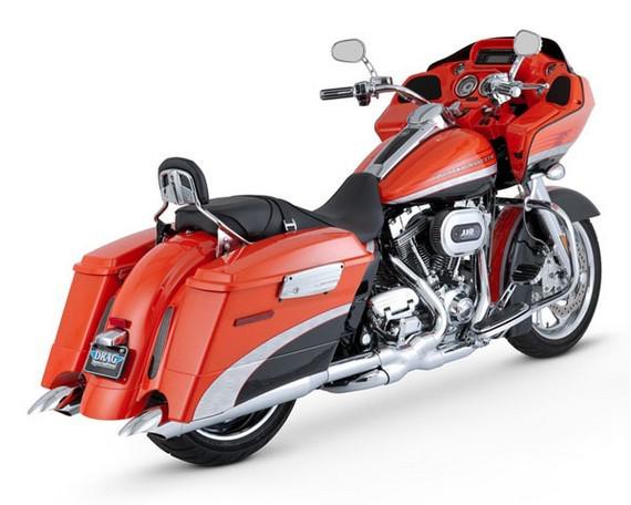 Vance & hines turn down slip on muffler chrome for harley fl 95-10