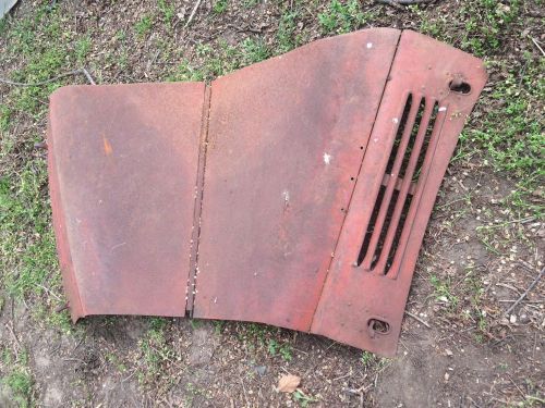 1939 - 1947 dodge truck hood needs restoration {free u.s. shipping}