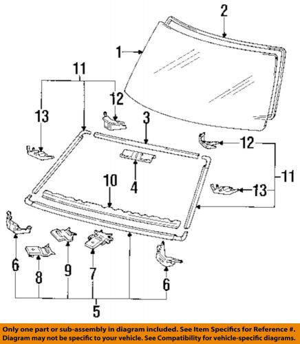 Toyota oem 89-95 pickup-windshield glass 561118915083