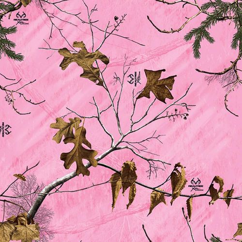 Realtree xtra pink camo print, wrap decal vinyl matte laminated 12&#034;x12&#034;