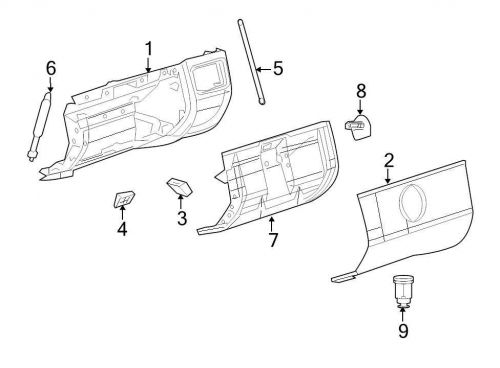 Chrysler oem  dashboard air vent 0ya49arkaa image 2