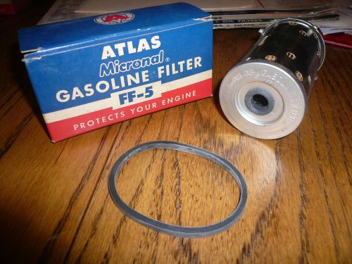 Atlas micronal gasoline filter ff-5 nos mercury ford thunderbird