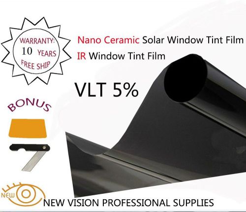 New vision vlt5% ir reduction 80% 50cmx6m src ir window tint film nano ceramic