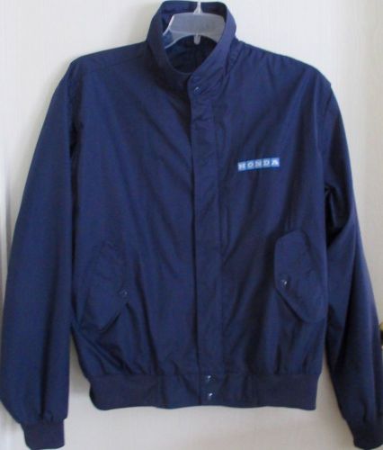 Vintage honda windbreaker blue jacket 1980&#039;s team excellence xl nos