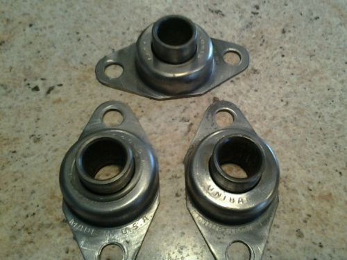 Vintage go kart mini  bike unibal usa  bearings &amp; flanges  3/4&#034; axle jackshaft