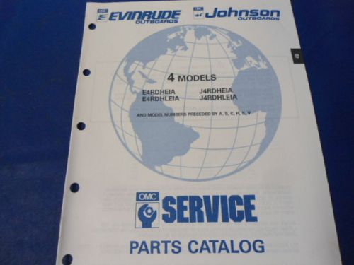 1991 omc evinrude/johnson parts catalog, 4 models