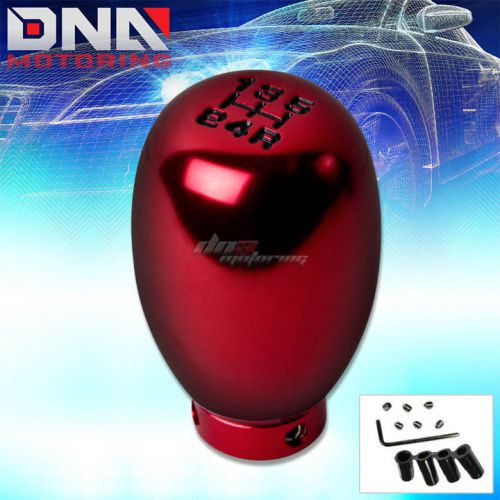 Red/black 5-speed shift knob for honda/acura/mazda/ford/subaru/mitsubishi/toyota