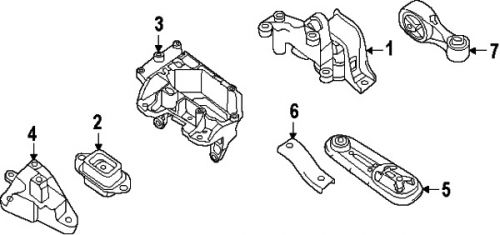 Nissan 112109am0a genuine oem side mount