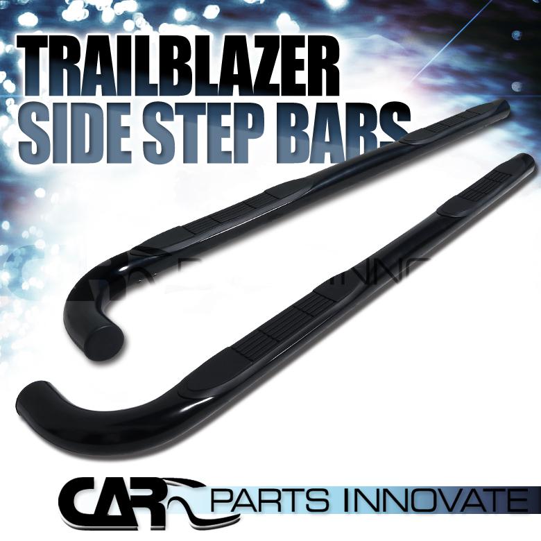 02-09 trailblazer 02-06 envoy 3" black stainless steel side step nerf bars