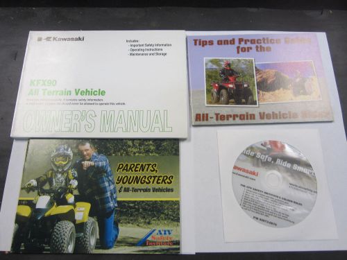 Kawasaki kfx90 atv complete owners manual for 2007-2015 new