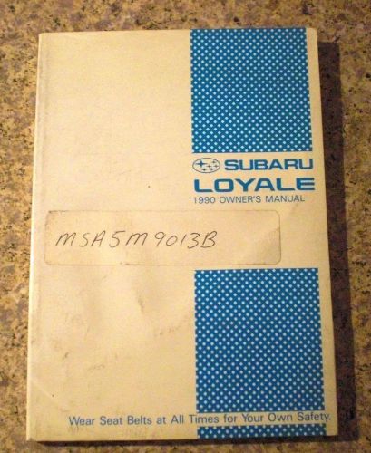 Used 1990 subaru loyale owners manual