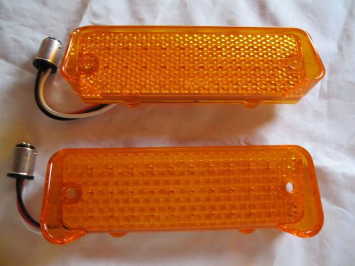 1966 chevrolet impala 30 led amber front parking lights  chevy belair