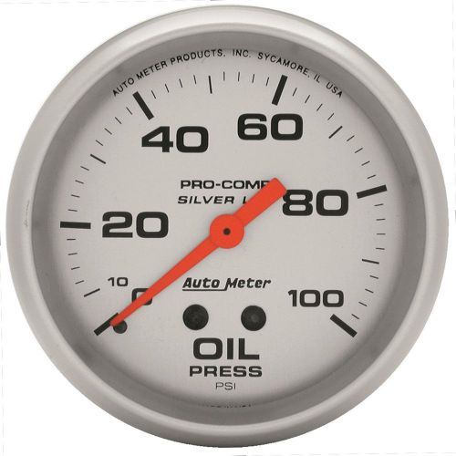 Auto meter 4621 silver; lfgs oil pressure gauge