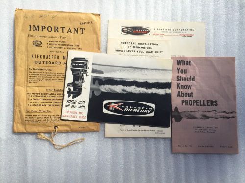 1965 kiekhaefer mercury 650 full gear shift outboard motor owners manual guide