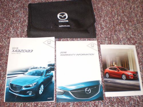 2016 mazda 3 i s sport touring grand car owners manual books case all models