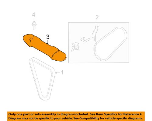 Subaru oem 08-13 impreza 2.5l-h4 belts pulleys-belt cover 23774aa030