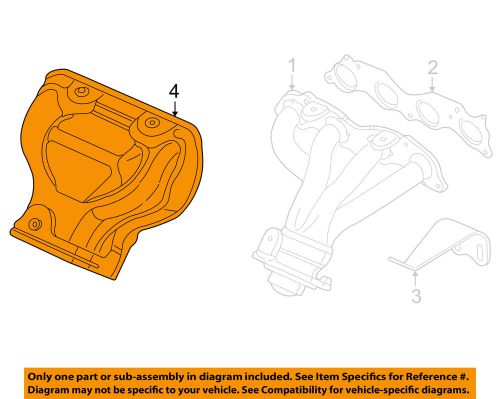 Honda oem 02-06 cr-v 2.4l-l4 manifold-exhaust-manifold cover 18120ppaa00