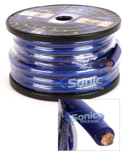 Stinger shw10b 50 ft. of 1/0 awg gauge matte blue hyper-flex power/ground cable