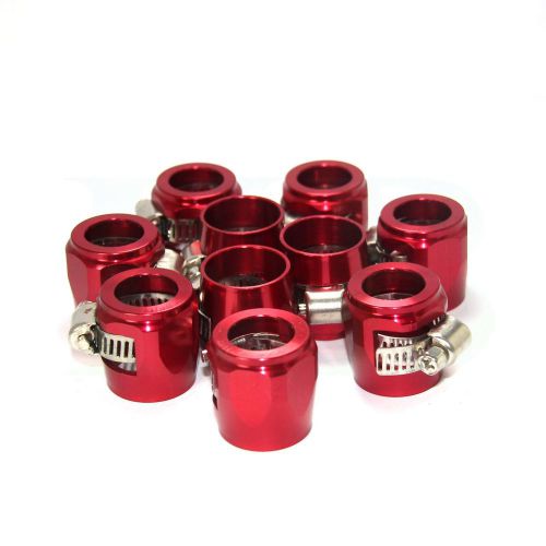 10pcs an4 4an -4an 4 -4 aluminum oil fuel hose finisher clamp fittings adaptor d