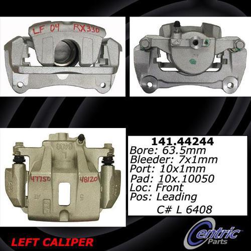 Centric 141.44243 front brake caliper-premium semi-loaded caliper