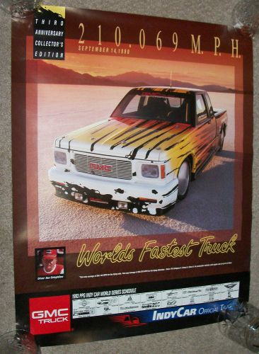 Gmc-worlds fastest truck/original poster indy official truck 1990