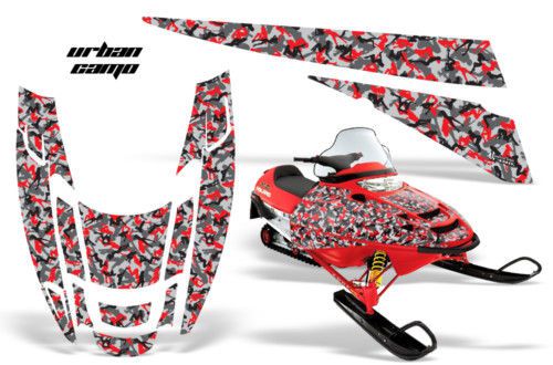 Amr polaris edge snowmobile sled graphics wrap kit camo