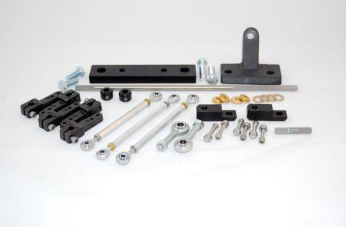 Bb mopar aed pro tunnel ram 2x4 carburetor linkage kit 383 440