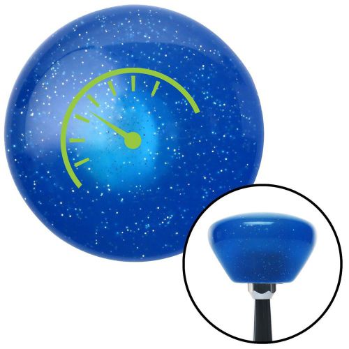 Green instrument gauge blue retro metal flake shift knob with m16 x 1.5