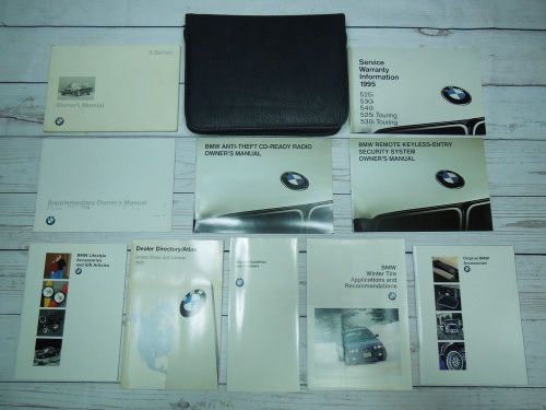 1995 bmw 5 series touring 525i 530i 540i owners manual set