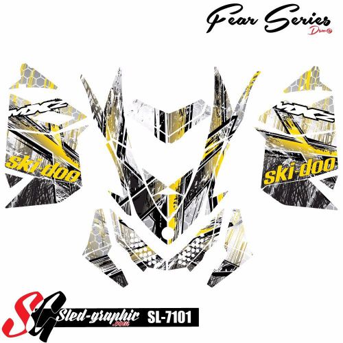 Ski-doo xp mxz snowmobile sled wrap graphics sticker decal kit 2008-2013 sl7101