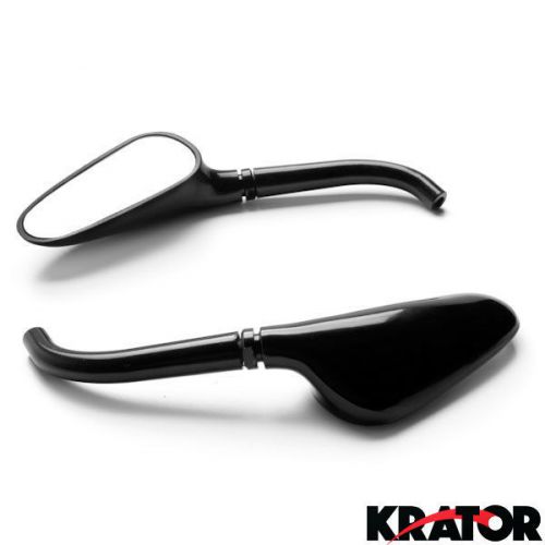 New custom pair (left &amp; right) black golf club mirrors for motorcycles cruisers