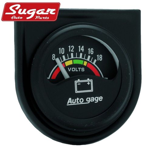 Auto meter 2356 autogage; electric voltmeter gauge