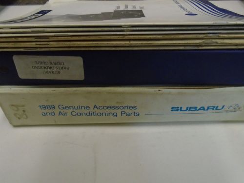 Subaru parts catalog manual technical training 9 volume set factory oem books